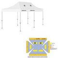 10' x 20' White Rigid Pop-Up Tent Kit, Full-Color, Dynamic Adhesion (4 Locations)